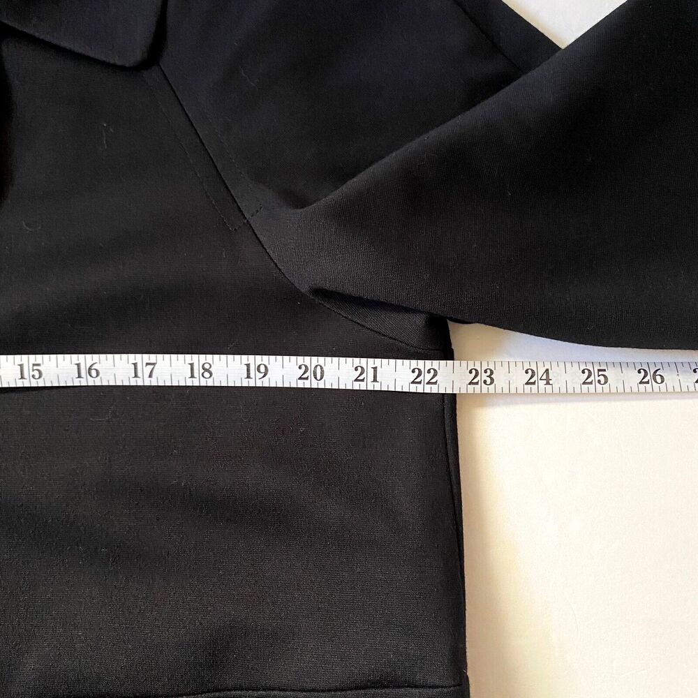 Sandro Sportswear Double Breasted Blazer Womens Size L Black 3/4 Cuffed Sleeves - Picture 14 of 16